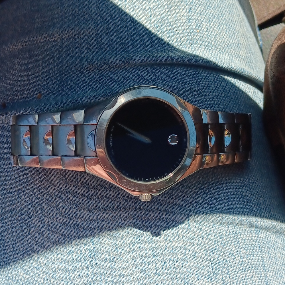 Sapphire crystal, swiss made, stainless steel, +water proof ::Movado watch::
